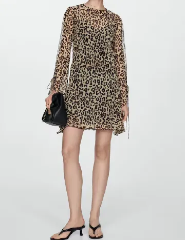 Rochie scurta Mango, animal print Animal print