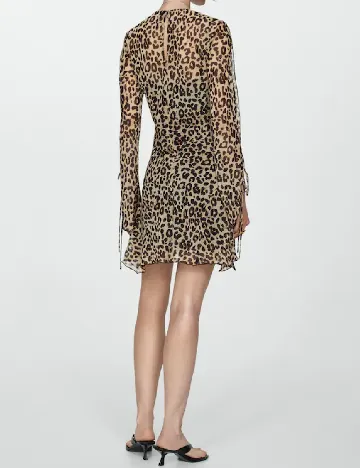 Rochie scurta Mango, animal print Animal print