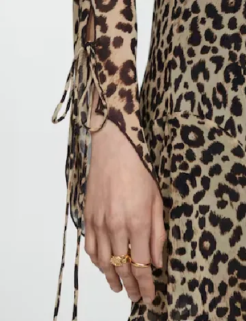Rochie scurta Mango, animal print Animal print