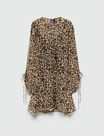 Rochie scurta Mango, animal print Animal print
