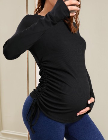 Bluza SHEIN Maternity, negru