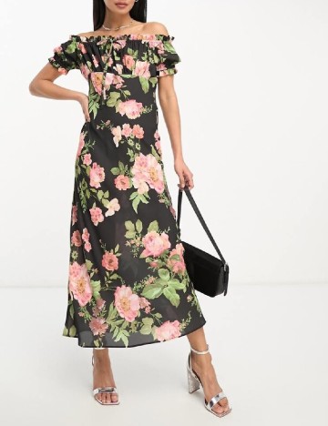Rochie medie ASOS, floral print