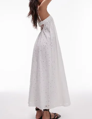 Rochie lunga Top Shop, alb Alb