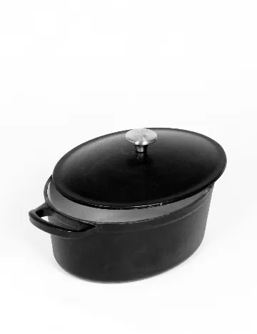 Oala din fonta SOLA, negru Negru