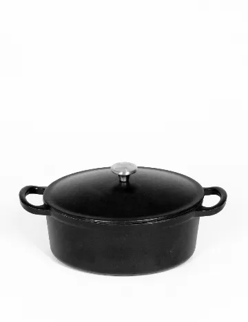 Oala din fonta SOLA, negru Negru