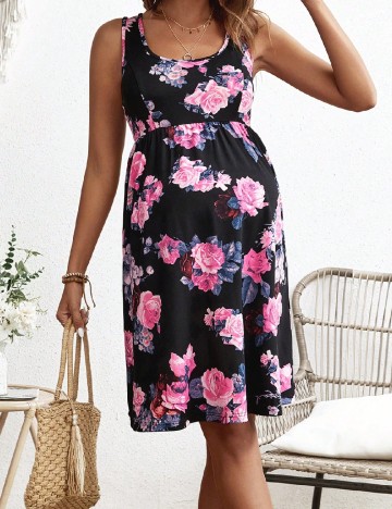 Rochie medie SHEIN Maternity, negru