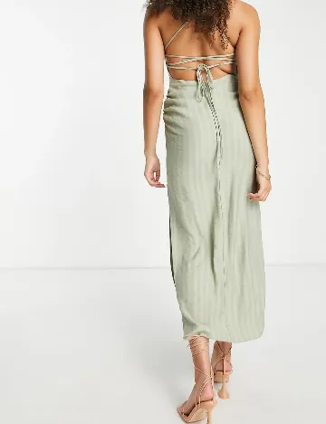 Rochie medie ASOS, verde Verde