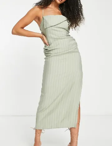 Rochie medie ASOS, verde Verde