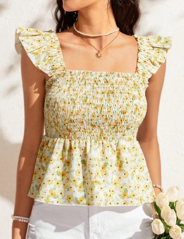 Top SHEIN, floral