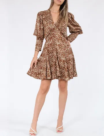 Rochie scurta AX Paris, maro Maro