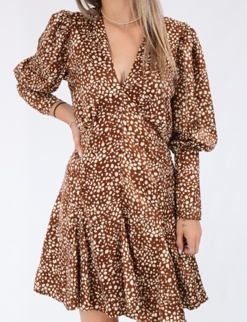 Rochie scurta AX Paris, maro