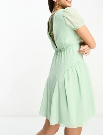 Rochie scurta ASOS, verde Verde