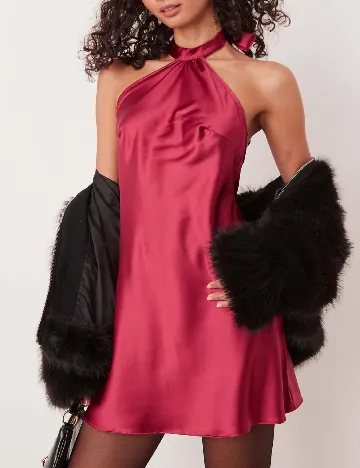 Rochie scurta Miss Selfridge, roz Roz