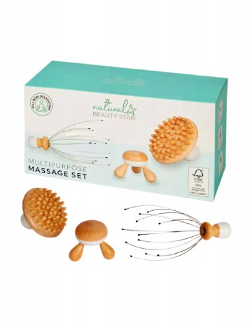 Set accesorii masaj 3 bucati Karsten, maro