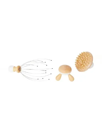 Set accesorii masaj 3 bucati Karsten, maro