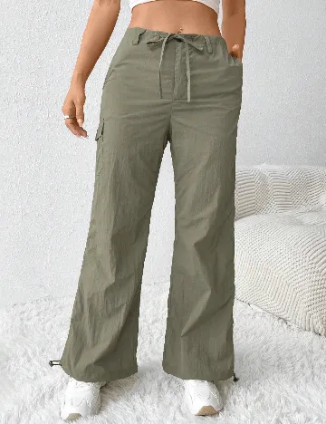 Pantaloni SHEIN, verde Verde