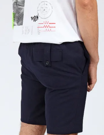 Pantaloni scurti Topman, bleumarin Albastru
