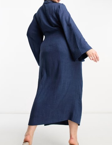 Rochie lunga ASOS Curve, bleumarin
