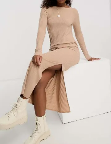 Rochie lunga Miss Selfridge, maro Maro