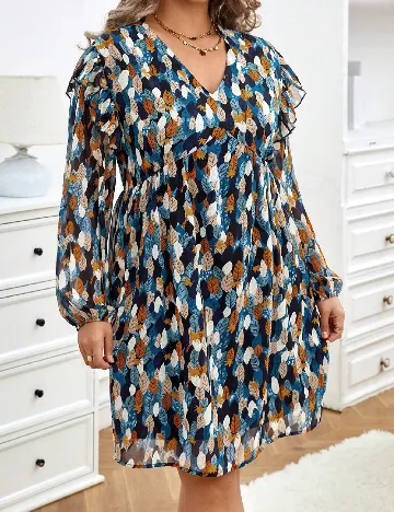 Rochie scurta SHEIN CURVE, mix culori