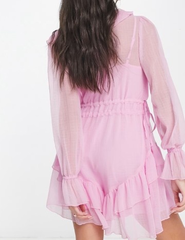 Rochie scurta ASOS, roz