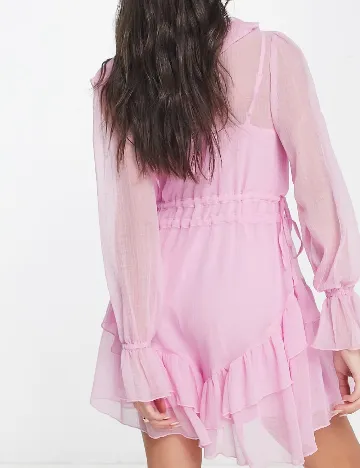 Rochie scurta ASOS, roz Roz