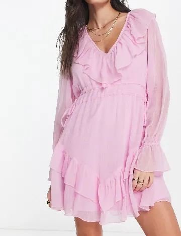 Rochie scurta ASOS, roz Roz