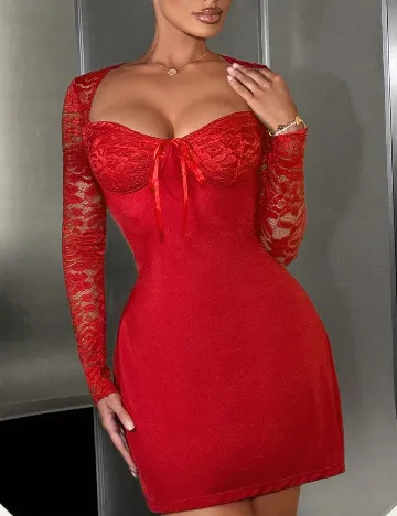 Rochie scurta SHEIN, rosu Rosu
