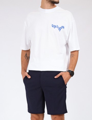 Tricou COLLUSION, alb