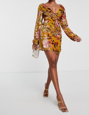 Rochie scurta ASOS, kaki