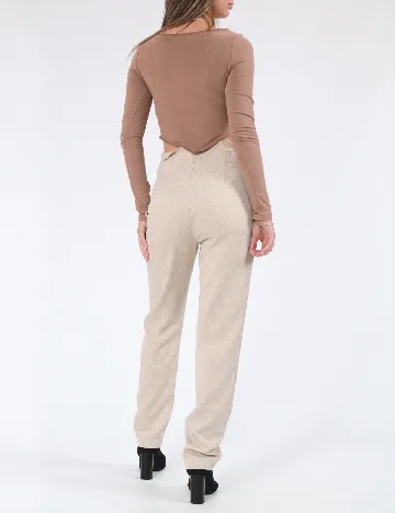 Pantaloni 4TH&Reckless, bej Crem