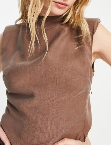 Rochie scurta ASOS, maro