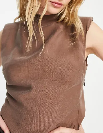 Rochie scurta ASOS, maro