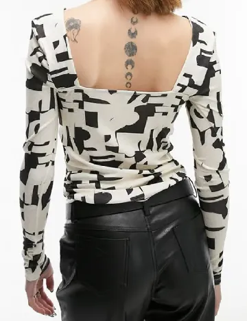 Bluza Top Shop, ecru Alb