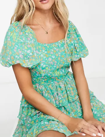 Rochie scurta Miss Selfridge, verde