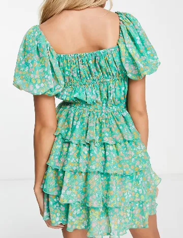 Rochie scurta Miss Selfridge, verde