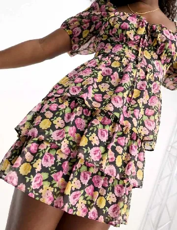 Rochie scurta Miss Selfridge, floral print