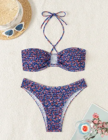 Costum de baie SHEIN, albastru Albastru