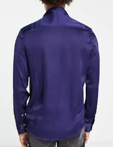 Camasa ASOS, bleumarin Albastru