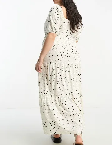 Rochie lunga ASOS Curve, ecru