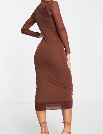 Rochie medie Top Shop, maro