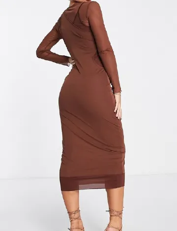Rochie medie Top Shop, maro Maro