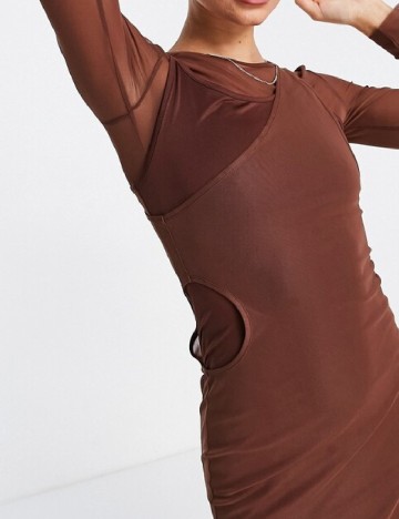Rochie medie Top Shop, maro