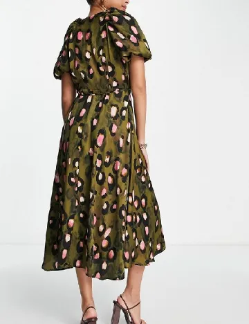 Rochie medie ASOS, verde Verde