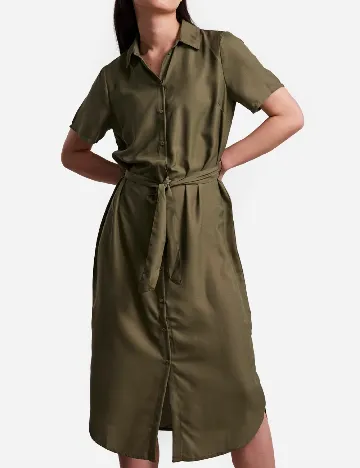 Rochie medie Pieces, verde Verde