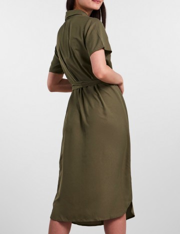Rochie medie Pieces, verde