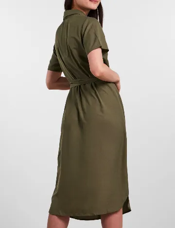 Rochie medie Pieces, verde Verde