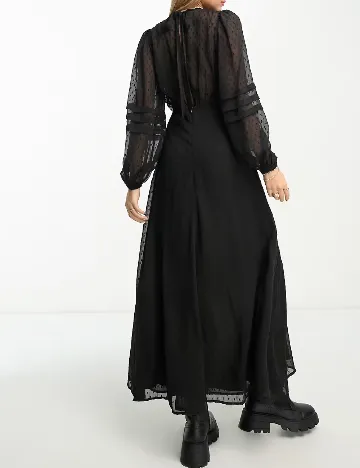 Rochie lunga Miss Selfridge, negru Negru