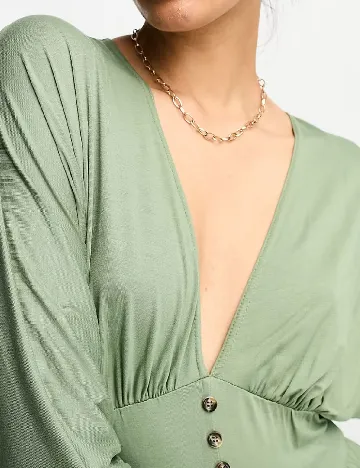 Rochie medie ASOS, verde Verde