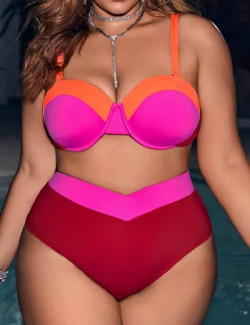 Costum de baie SHEIN CURVE, mix culori